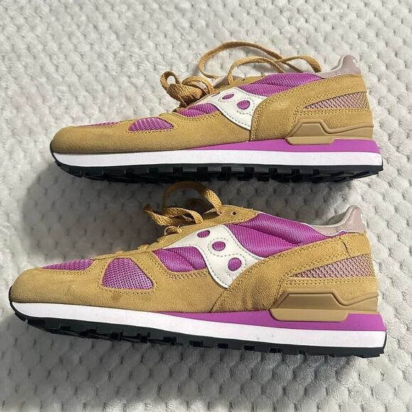 Saucony Shadow Original Sneakers Women's 11 Beige Pink New Collection - Picture 10 of 13